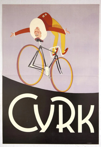 Cyrk cyclist polish circus - cyrk,