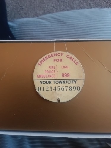 Bakelite phone dial - bakelite,