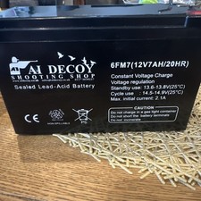  Rechargeable Battery 12v 7AH with Battery Bag Lamping Bag Lamp Battery x2 