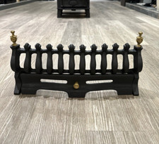 Vintage 18" Fire Fret/Front Black & Brass for Gas Electric Fires Blenheim T21