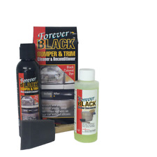 Forever Black Bumper & Trim Dye Kit permanently dyes black plastic rubber, Vinyl