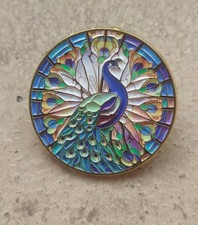 Stain Glass Window Peacock
