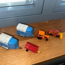Joblot Of Corgi Farm Vehicles. Bundle. Rice Trailers, Tractors, Flat Bed.