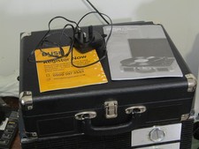 Bush Classic Turntable 3 Speed Portable Case Record Player KTS-601 in Black Case