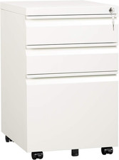 3-Drawer Mobile File Cabinet