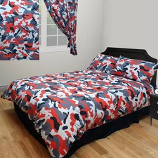 Camo Red Camouflage Duvet