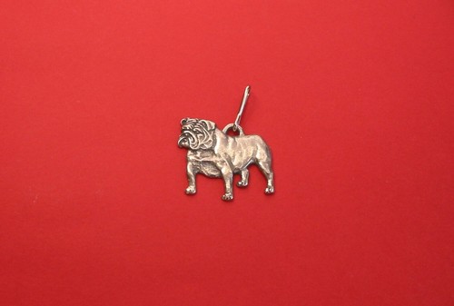 English bulldog zipper pull - english,