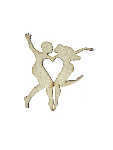 Couple dancing heart love - 6x,