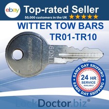 WITTER Detachable Hitchlock TOWBAR Keys TR01-TR10 **FREEPOST** SAME DAY DISPATCH