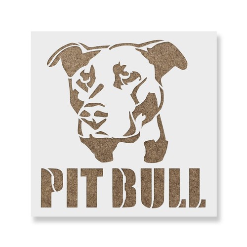 Pitbull stencil craft - stencil,