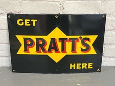 Vintage PRATT'S enamel Garage