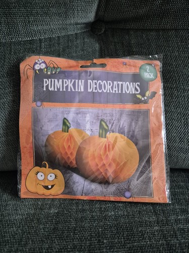 Honeycomb paper pumpkin - honeycomb,