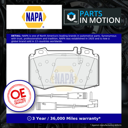 Brake pads set - brake, fits