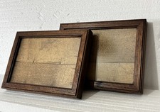 Antique Oak Picture Frames X 2