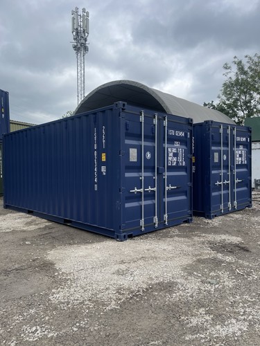 20ft one trip blue shipping - one,