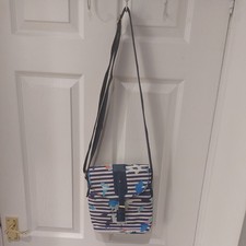 JOULES navy & white striped