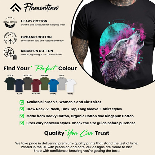 Wolf howl mens tshirt - howl,