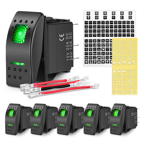 Pack pin spst rocker - spst,