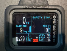 Shearwater Peregrine TX Dive