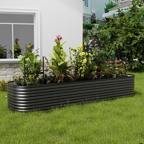 Garden metal raised - metal,
