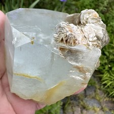 Large Aquamarine Beryl Crystal With Mica Pakistan Gem Mineral Display Specimen
