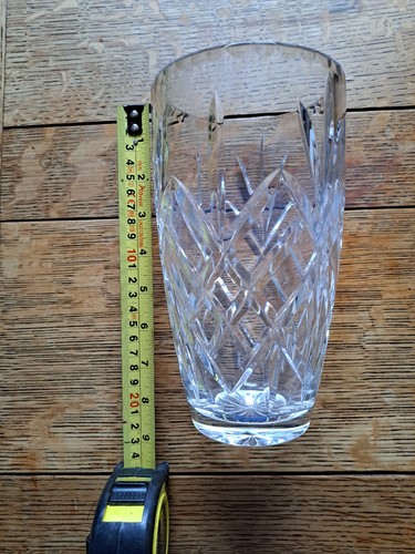 Lead crystal glass vase - lead,