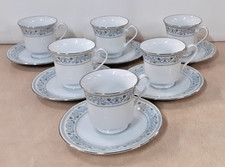 Crown Ming 6 Teacups & Saucers