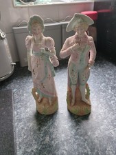 Vintage Bisque  Figurines Man Woman Pair Victorian Couple   (12)