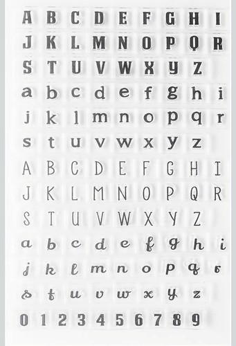 Transparent silicone stamp - stamp, for