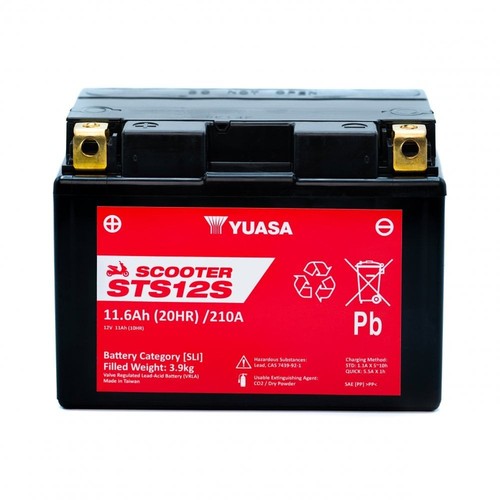 Yuasa scooter battery sts12s - yuasa,
