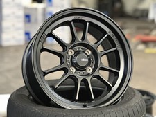 NEW 4x100 (4 Wheel) 15x7.5J KONIG HYPERGRAM HONDA TOYOTA KIA MAZDA BLACK Acura