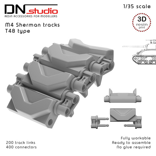 Sherman tank workable - 1/35, m4
