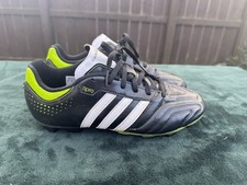 Adidas 11 Pro Questra Football Boots, Size 5.5, Black & Green, Moulded Studs