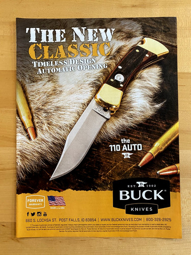 2017 print buck knives - 2017, ad