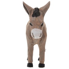 Wooden Small Donkey Statue