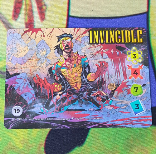 Overpower card game invincible - card,