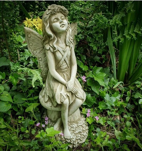 Stone garden fairy - stone, on