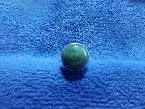 Domed green moss agate - domed,