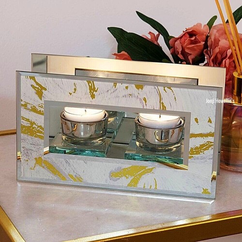 Marble double candle holder - marble,
