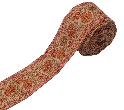 Sushila vintage brown - brown, saree