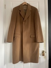 Vintage Crombie camel overcoat 38