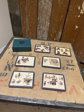 Injured Jockeys Fund Set Of 6 Coasters Place Mats Horses Home Decor