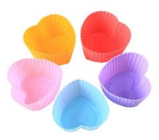 12 Heart Moulds Silicone Ind