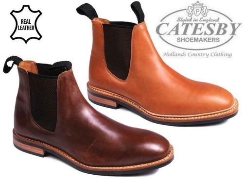 Mens leather chelsea - leather, boots