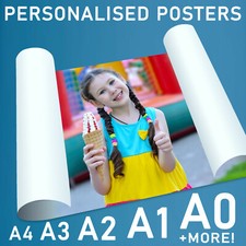 Your Photo as Poster. A0 A1 A2 A3 A4 24"x36" & Square Personalised Custom Prints