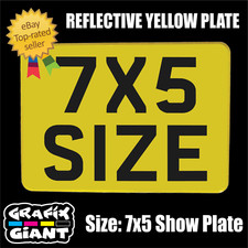 7X5 Reflective Track Day Plate