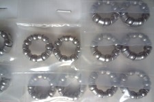 2x REAR HUB  AXLE BEARINGS, 1/4" CAGED BEARINGS