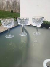 Three Tyrone Crystal Champagne