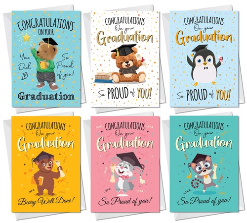 Graduation card pack - graduation,