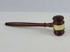 Vintage 10" Wooden Judge Gavel